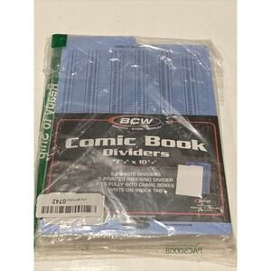 BCW Comic Book Dividers 7 1/4” X 10 3/4” (24 white + 1 indexing